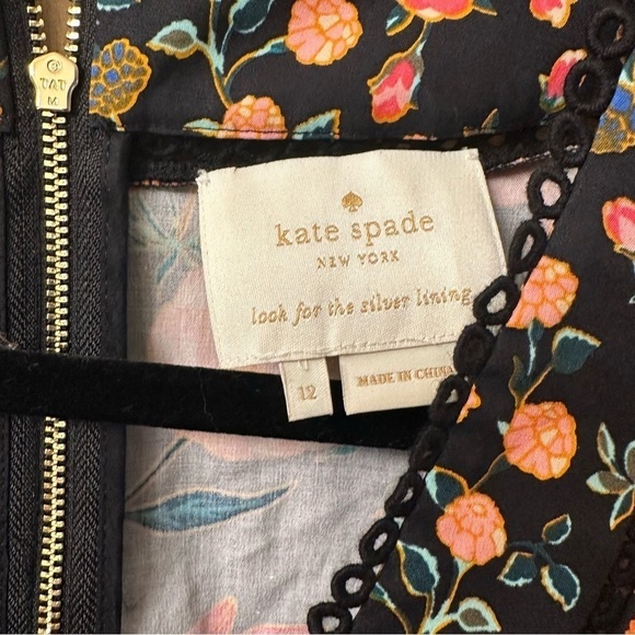 Kate Spade Mixed Blossom Fit And Flare Dress - Picture 8 of 10